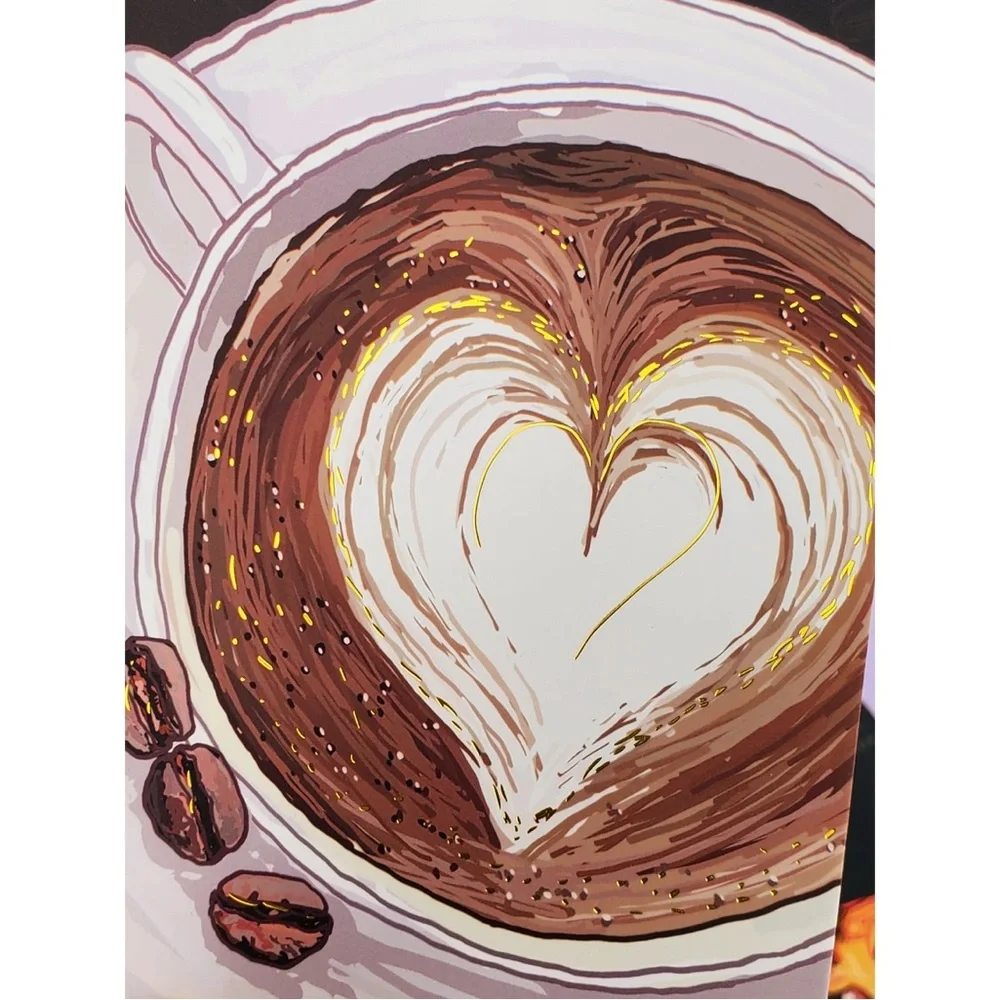 BV by Bruno Visconti Soft Touch A5 Notebook - Latte Art Cappuccino - lovely gift